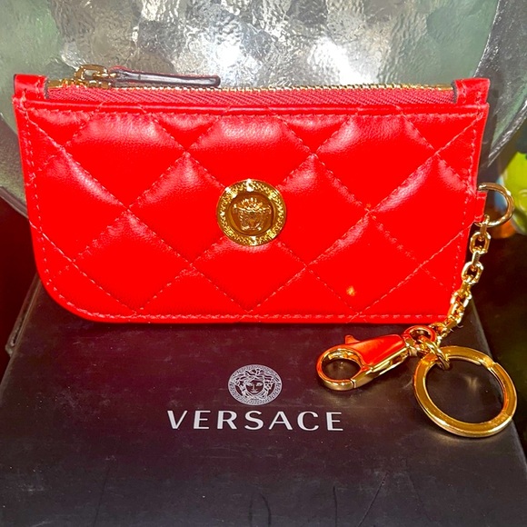 Versace Red Leather Wallet - Picture 6 of 16